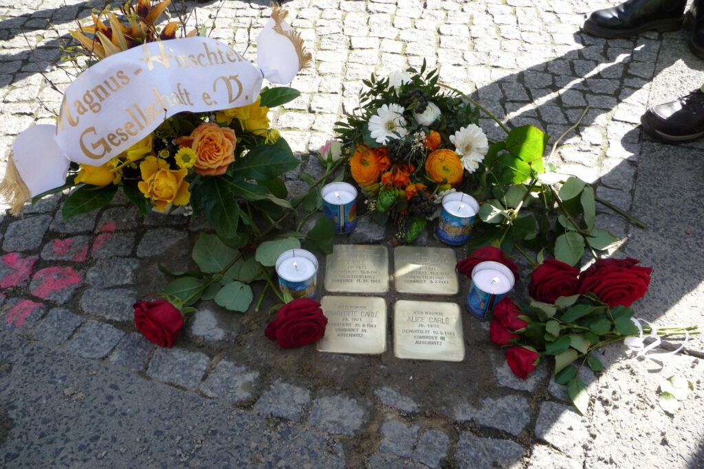 Stolpersteine für die Familie Carlé